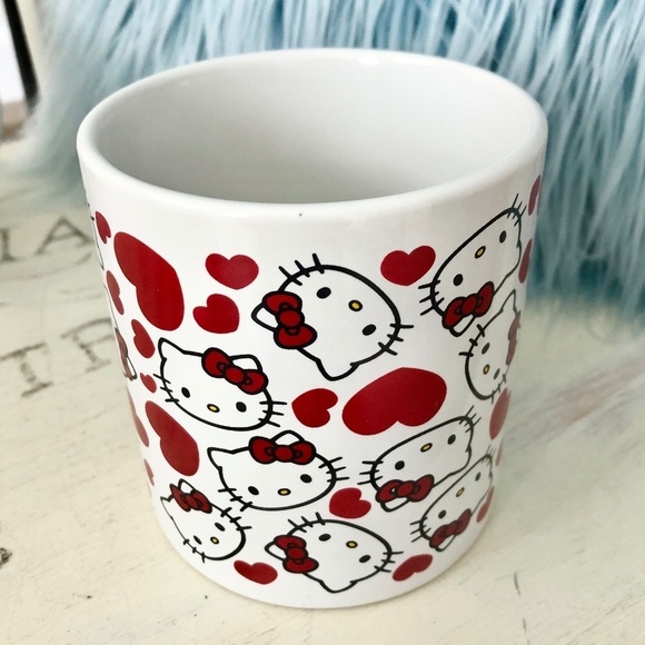Hello Kitty, Ceramic, Coffee, Mug, Valentines Day, Hearts, Large, 16oz, Mug, NWT - Picture 4 of 10